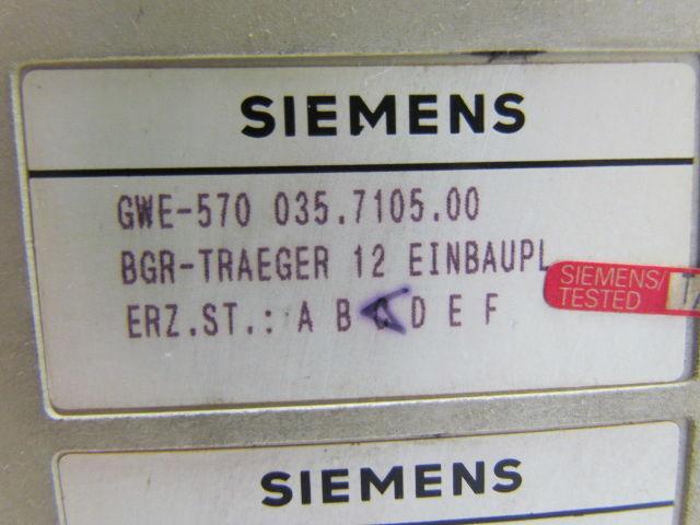 Siemens GWE-570 035.7105.00 6FC5100-0AA01-0AA1 Hyundai HIT15S Rack Control Base