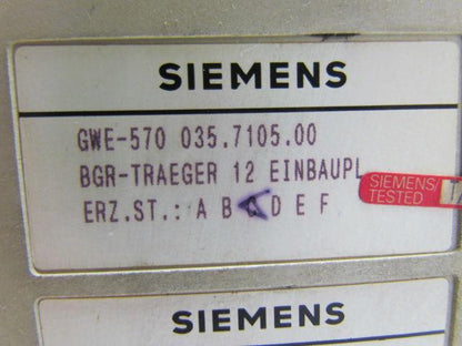 Siemens GWE-570 035.7105.00 6FC5100-0AA01-0AA1 Hyundai HIT15S Rack Control Base