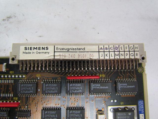 Siemens 570 540 9001.00 Circuit Board Card Hyundai CNC Lathe HIT15S