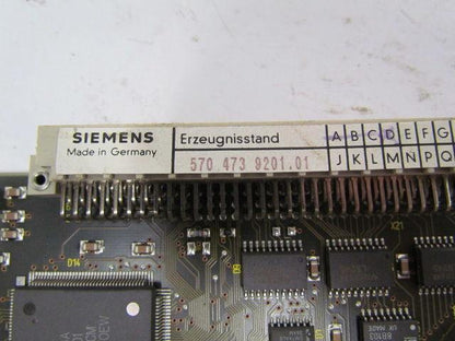 Siemens 570 473 9201.01 Circuit Board Card Hyundai CNC HIT15S Parts or Repair