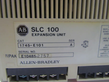 Allen Bradley SLC100 1745-E101 Programmable Controller Expansion Unit Ser A