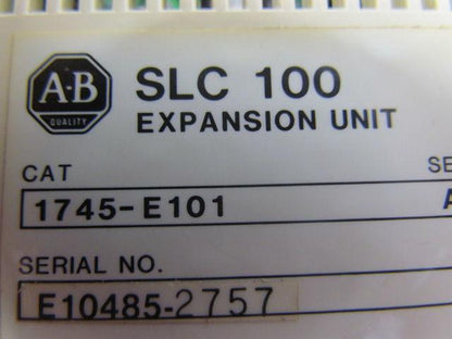 Allen Bradley SLC100 1745-E101 Programmable Controller Expansion Unit Ser A