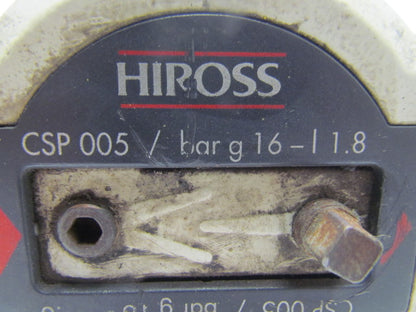 Hiross / Parker CSP 005 Inline Air Filter Housing 1-1/2" B5P