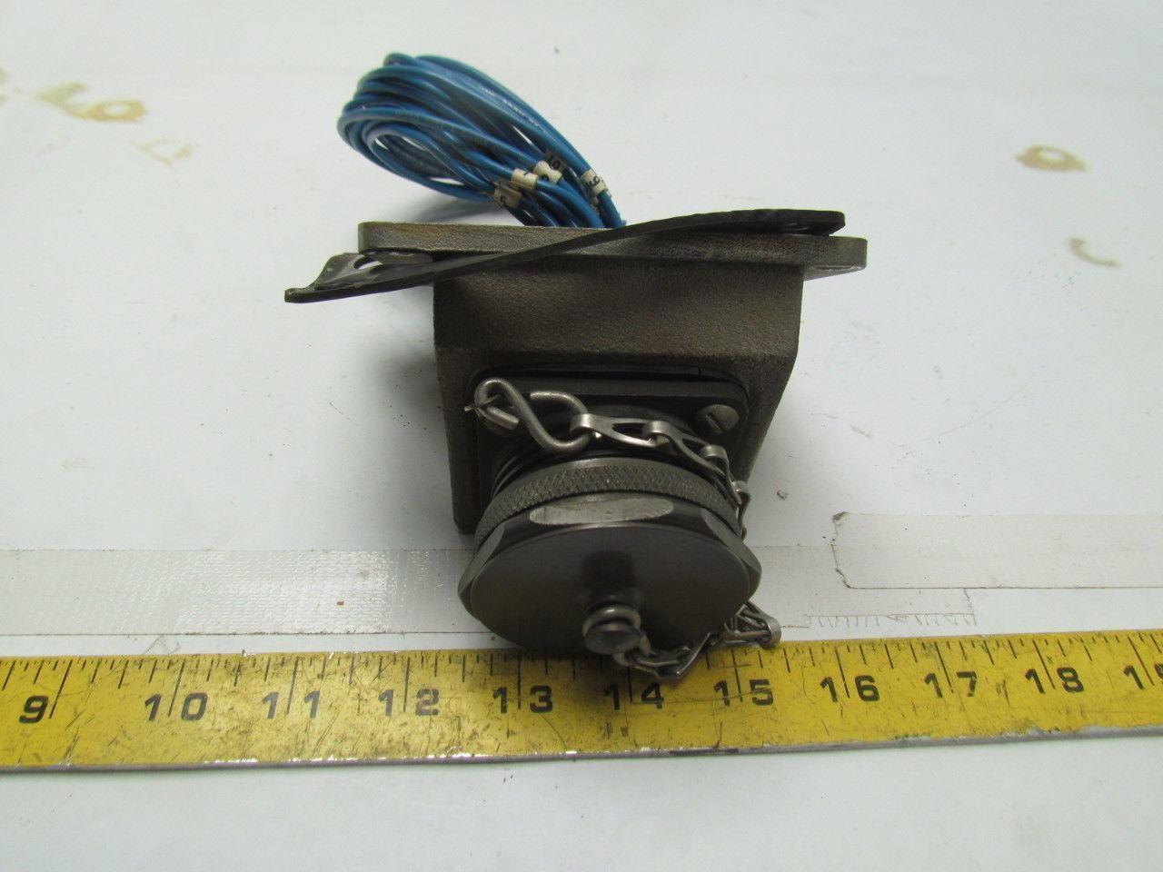 Amphenol ZZM 2516 12 45 Deg Connector Housing 3016-255F Cap 19Pin Male