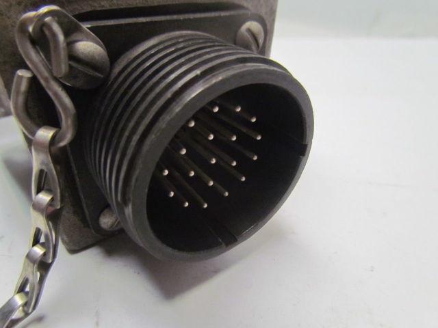 Amphenol ZZM 2516 12 45 Deg Connector Housing 3016-255F Cap 19Pin Male