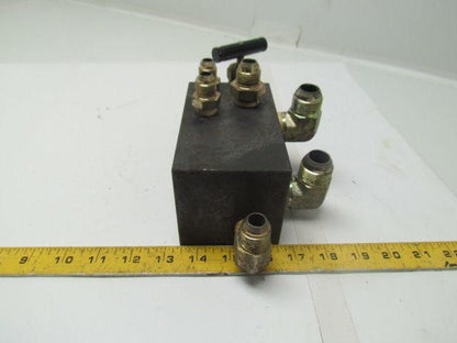 Hyundai HIT15S Hydraulic Manifold Distribution Block W/Fittings