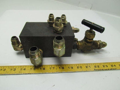 Hyundai HIT15S Hydraulic Manifold Distribution Block W/Fittings