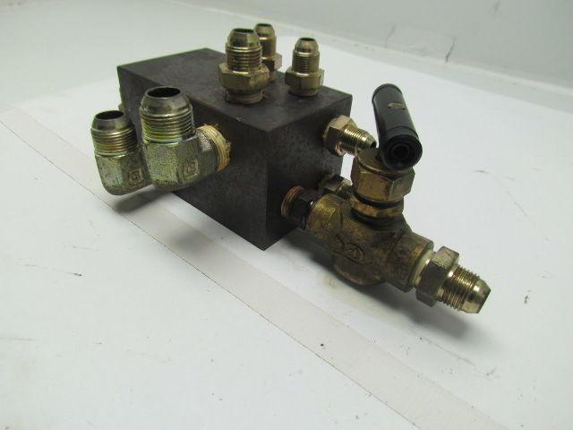 Hyundai HIT15S Hydraulic Manifold Distribution Block W/Fittings