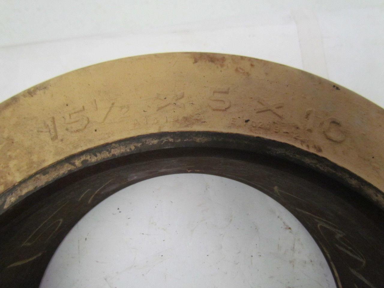 15-1/2"X5"X10" Deluxe Cushion Non-Marking White Press On Forklift Tire Wheel