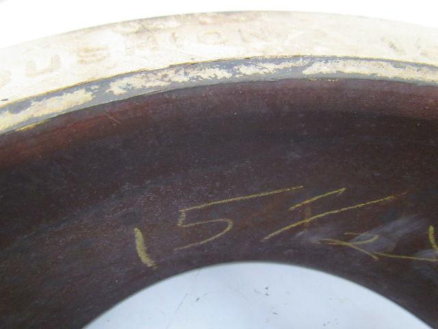 15-1/2"X5"X10" Deluxe Cushion Non-Marking White Press On Forklift Tire Wheel