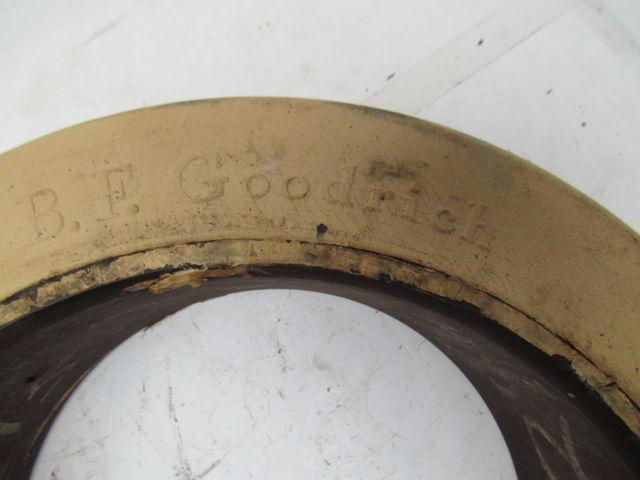 15-1/2"X5"X10" Deluxe Cushion Non-Marking White Press On Forklift Tire Wheel