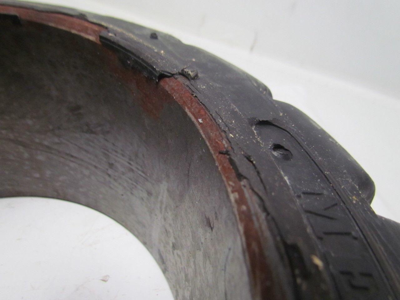 Mega-T 15-1/2"x6"x10" Press On Traction Rubber Forklift Tire Wheel