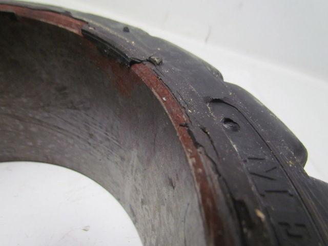 Mega-T 15-1/2"x6"x10" Press On Traction Rubber Forklift Tire Wheel