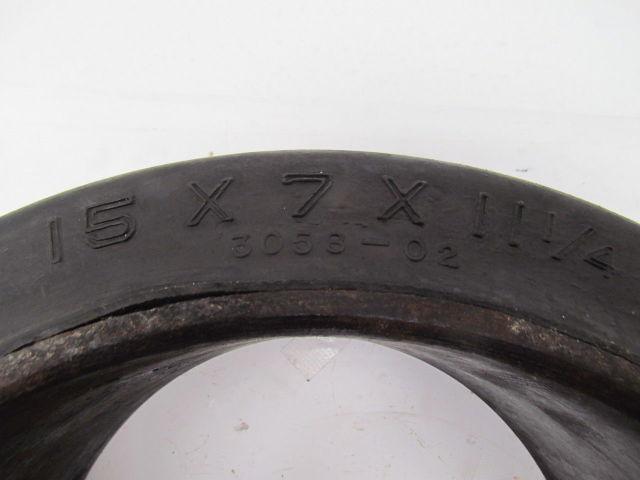 U.S. Industrial 15"x7"x11-1/4" Press on Rubber Forklift Tire Wheel