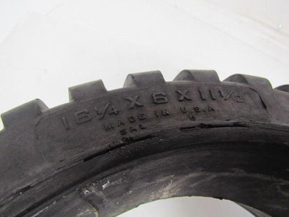 U.S. Innacush 16-1/4"x6"x11-1/2" Solid Rubber Demountable Traction Forklift Tire