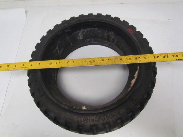 U.S. Innacush 16-1/4"x6"x11-1/2" Solid Rubber Demountable Traction Forklift Tire