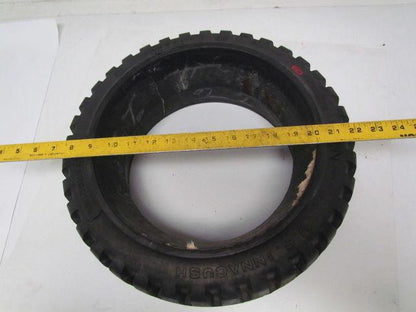 U.S. Innacush 16-1/4"x6"x11-1/2" Solid Rubber Demountable Traction Forklift Tire