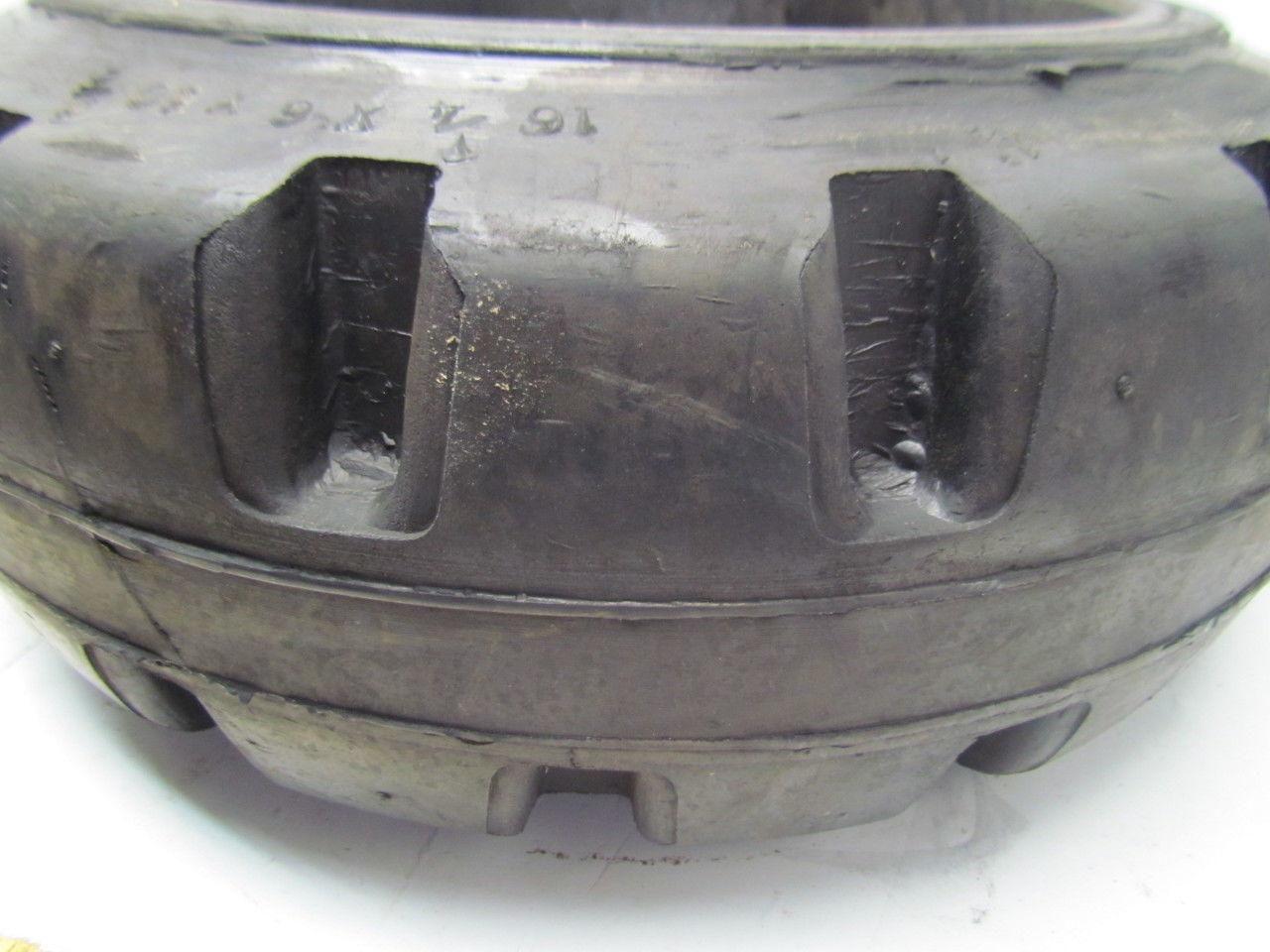 Superior 16-1/4"x6"x10-1/2" Press On Solid Rubber Traction Forklift Tire Wheel