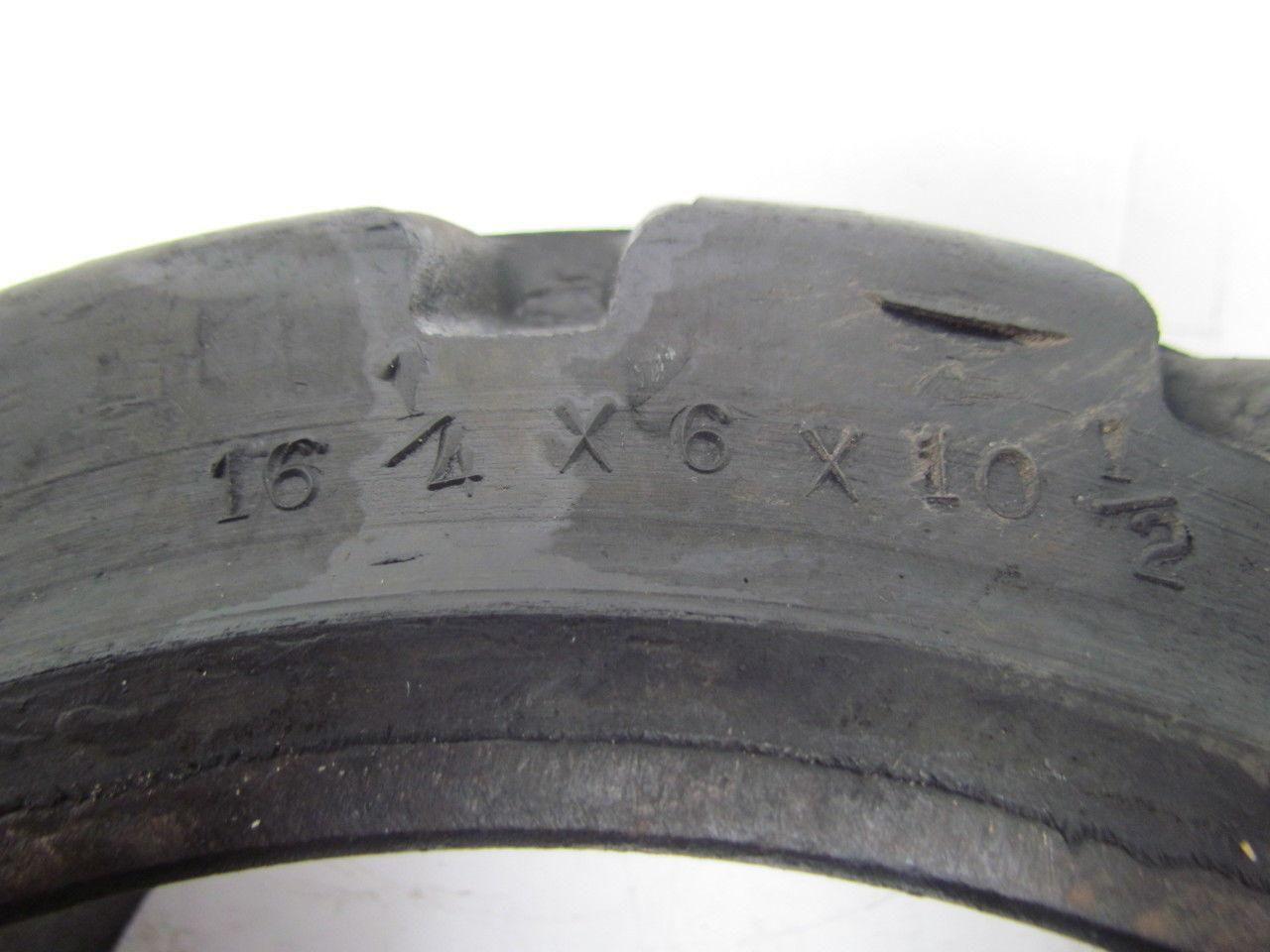 Superior 16-1/4"x6"x10-1/2" Press On Solid Rubber Traction Forklift Tire Wheel