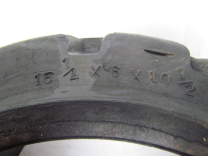 Superior 16-1/4"x6"x10-1/2" Press On Solid Rubber Traction Forklift Tire Wheel