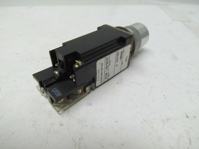 Allen Bradley 800MR-QAL24S Push Button Lighted Switch Green Lens