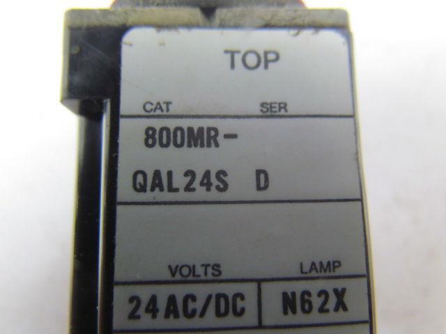 Allen Bradley 800MR-QAL24S Push Button Lighted Switch Green Lens