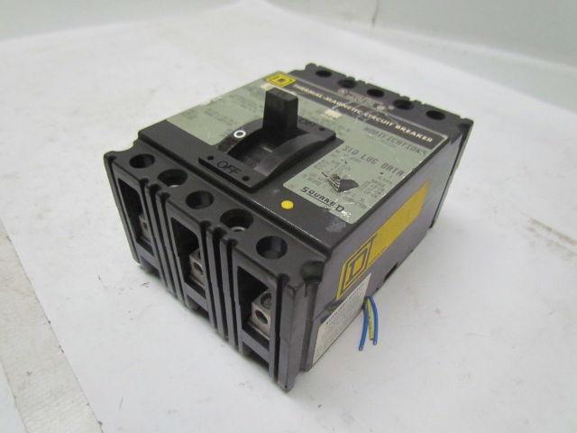 Square D FAL360151212 15Amp 3Pole Circuit Breaker w Aux Switch