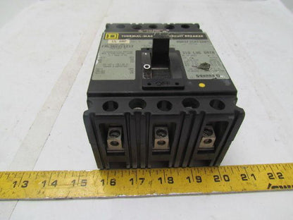 Square D FAL360151212 15Amp 3Pole Circuit Breaker w Aux Switch