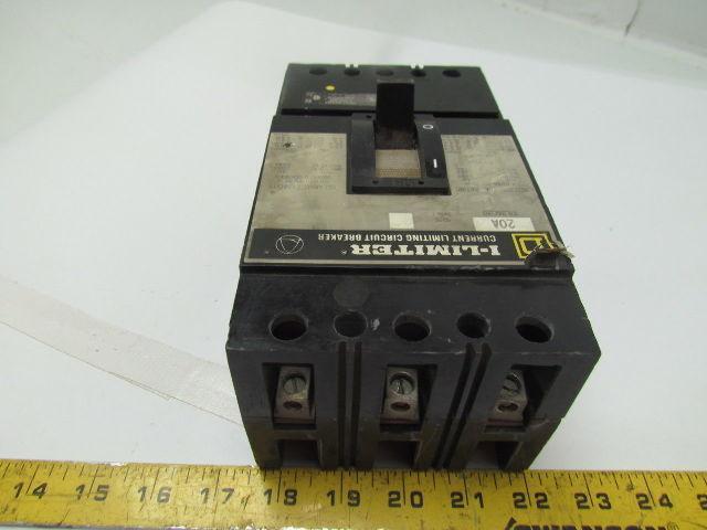 Square D FIL36020 20Amp I-Limiter Circuit Breaker 3Pole