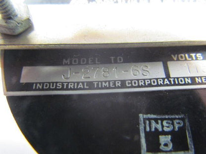 ITC J-2781-6S Timer 115V 60HZ 5W