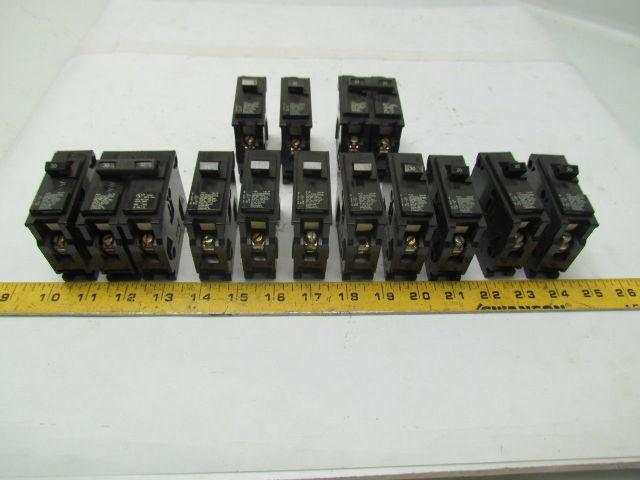 ITE Q-Series Circuit Breakers TYPE QP See List Below Mixed Lot of 13
