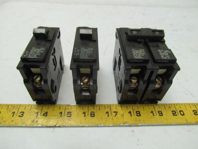 ITE Q-Series Circuit Breakers TYPE QP See List Below Mixed Lot of 13