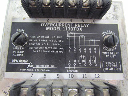 Wilmar 1130TDX Overcurrent Relay
