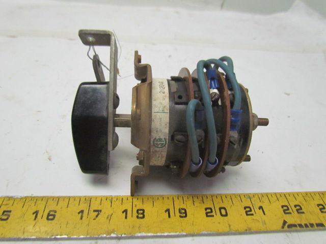 Electro Switch 21204A Series 21 Switch Rotary 10A-125 VAC 3 Position