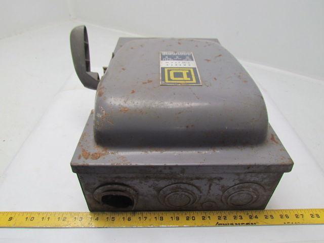 Square D H363 Safety Switch 100A 600V 3P Fused