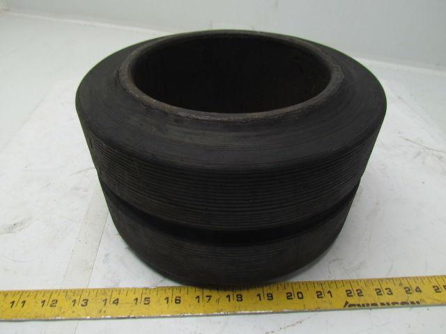 10-1/2"X6"X6" Press On Solid Rubber Single Groove Forklift Tire Wheel