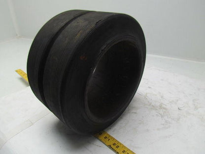 10-1/2"X6"X6" Press On Solid Rubber Single Groove Forklift Tire Wheel