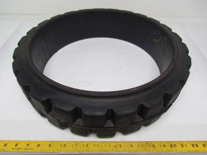 Monarch 20"X5"X16" Press On Traction Solid Rubber Forklift Tire Wheel