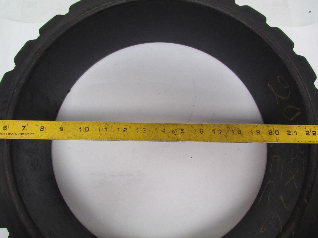 Monarch 20"X5"X16" Press On Traction Solid Rubber Forklift Tire Wheel