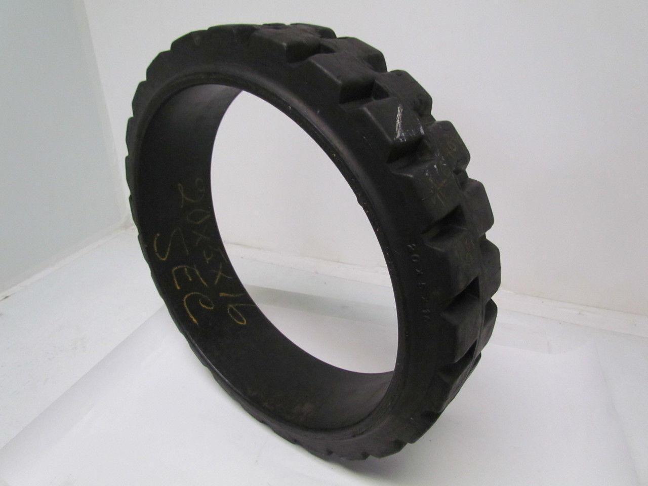 Monarch 20"X5"X16" Press On Traction Solid Rubber Forklift Tire Wheel