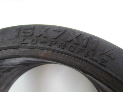 Bearcat 15"X7"X11-1/4" Press On Solid Rubber Smooth Forklift Tire Wheel