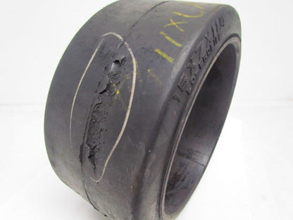 Bearcat 15"X7"X11-1/4" Press On Solid Rubber Smooth Forklift Tire Wheel