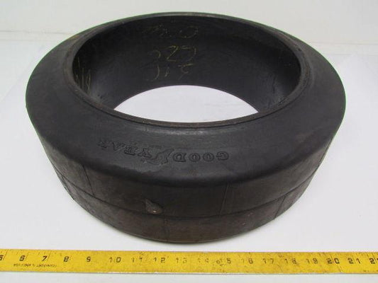 Goodyear 17"X6"X12-1/8" Press On Solid Rubber Smooth Forklift Tire Wheel