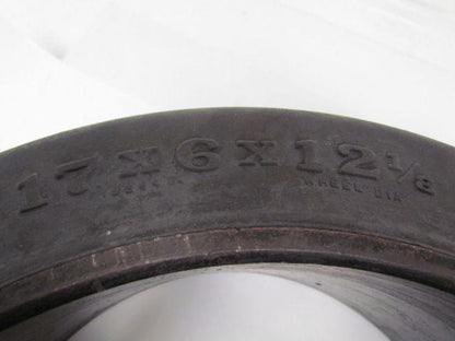 Goodyear 17"X6"X12-1/8" Press On Solid Rubber Smooth Forklift Tire Wheel