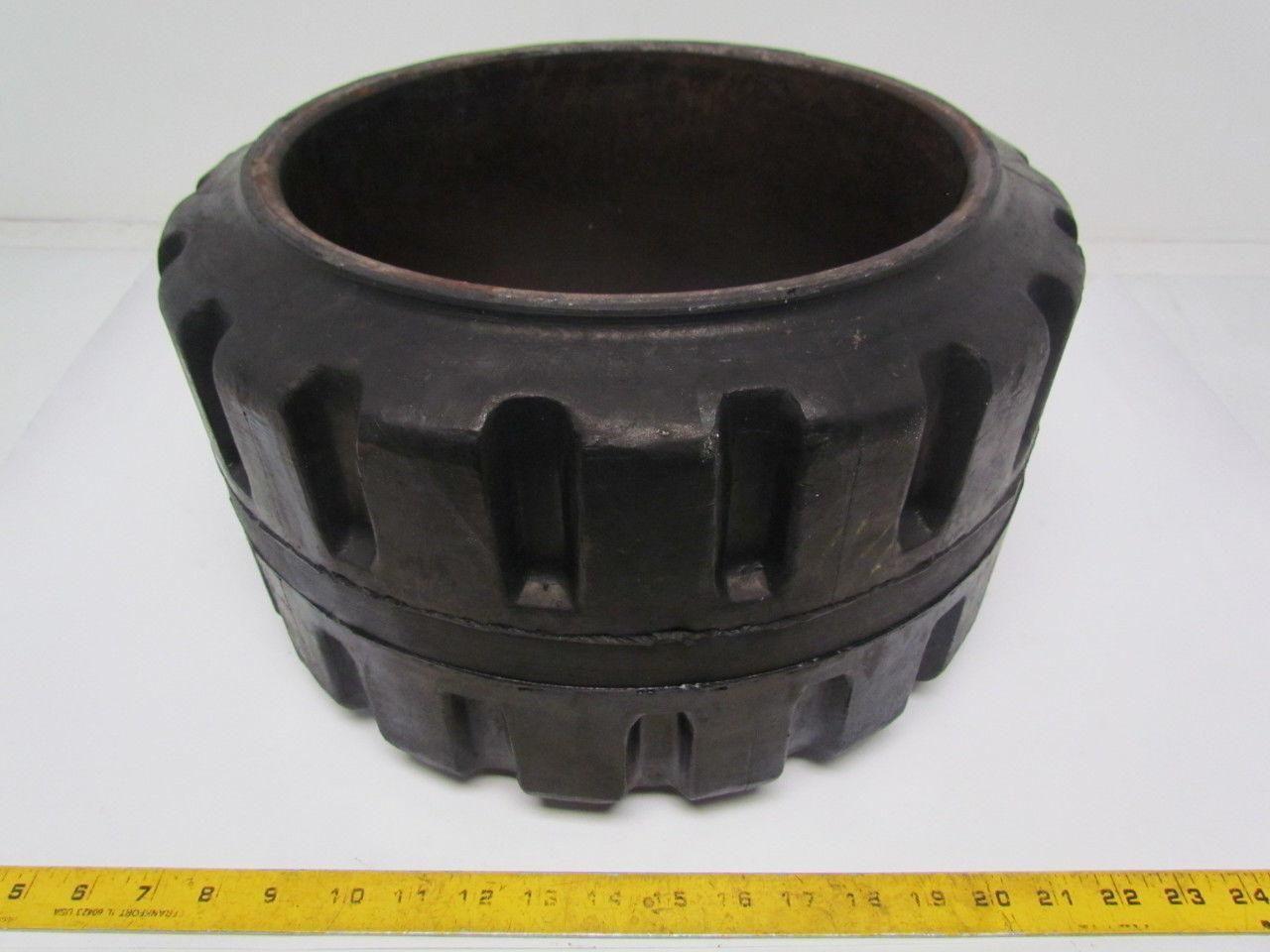 Tri-State Rubber 15"X9"X11-1/4" Press On Solid Traction Forklift Tire Wheel