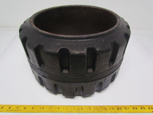 Tri-State Rubber 15"X9"X11-1/4" Press On Solid Traction Forklift Tire Wheel
