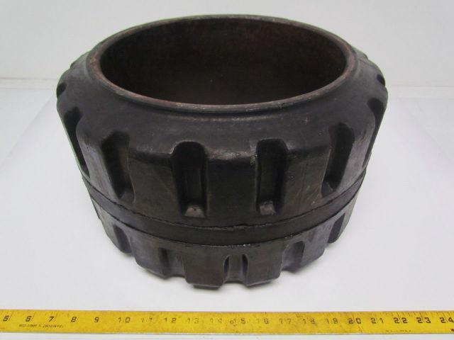 Tri-State Rubber 15"X9"X11-1/4" Press On Solid Traction Forklift Tire Wheel