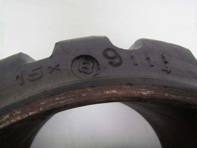 Tri-State Rubber 15"X9"X11-1/4" Press On Solid Traction Forklift Tire Wheel