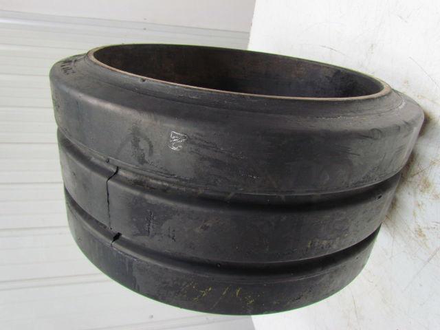 Industrial 20"x10"x16" Press On Double Groove Solid Rubber Forklift Tire Wheel