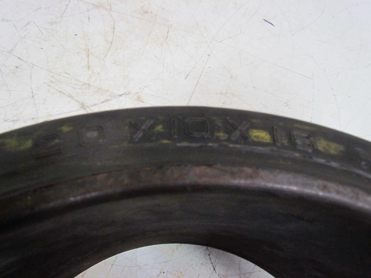 Industrial 20"x10"x16" Press On Double Groove Solid Rubber Forklift Tire Wheel